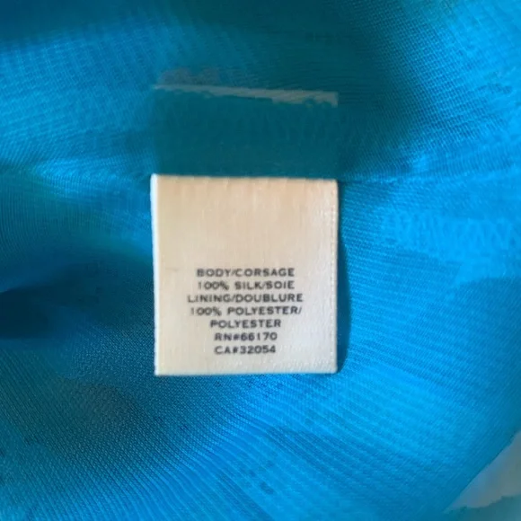 Anthropologie Moulinette Soeurs Silk Island Nightfall Blue Dress Size 8 - Picture 9 of 11